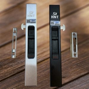 Chốt tự sập HNT mạ anode màu đen - màu bạc
